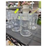 Clear Glass Tumblers, Four Pieces