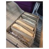 Crystal Champagne Flutes in Box