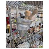 Metal Strainer / Ricer Set with Wooden Pestles