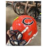 Red Football Helmet with Team Logo