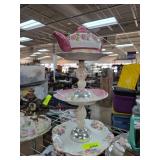 Three-Tiered Serving Stand with Teapot Topper