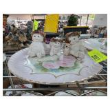 Dreamsicles Figurines Set with Floral Plate