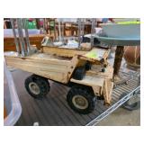 Metal Toy Dump Truck with Rusted Patina