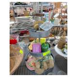 Galvanized Three-Tier Organizer with Contents