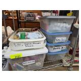 Craft Supplies and Bottle Decorations