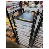 Rolling Storage Cart with Craft Supplies