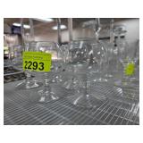 Clear Glass Stemware Goblets