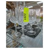 Cut Crystal Stemware Glasses