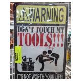 Metal Warning Sign: Don