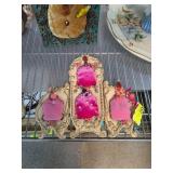 Decorative Jewelry Display Stand with Pink Cushion