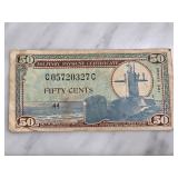 Military Payment Certificate Series 521, 50 Cents