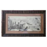 Framed Print Depicting Homer With Backstory