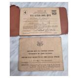 World War II Era War Ration Books