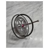 Metal Gyroscope with Red Center