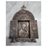 Ornate Sterling Silver Religious Icon 64.9g