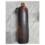 Stoneware Bottle with Handle and Seal Markings