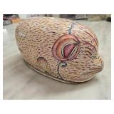 Enameled Decorative Boar-Shaped Box