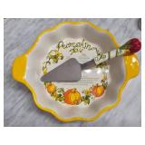 Temp-tations Pumpkin Pie Dish with Spatula