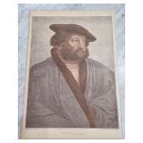 1884 Engraving of Hans Holbein Portrait, Kensingto