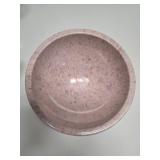 Pink Melamine Bowl with Polished Finish