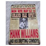 Metal Sign Featuring Hank Williams Opry Show