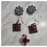 Jewelry Lot with Clip-Ons and Earrings
