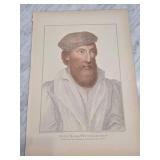 Portrait Engraving by Hans Holbein and Bartolozzi