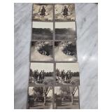 Vintage Black-and-White Stereoscopic Cards