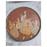 Linedock Decorative Metal Tin with Dance Scene