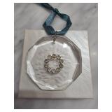 1988 Peace Crystal Ornament with Rhinestones
