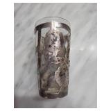 Sterling Silver Wrapped Glass Tumbler