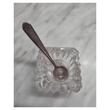 Sterling Silver Spoon and Open Salt