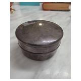 Round Spanish Silverplate Lidded