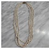 Triple-Strand Freshwater Pearl Necklace