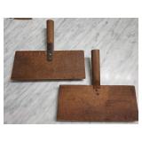 Antique Wooden Hand Carders