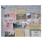Ephemera Including Postcards and Documents