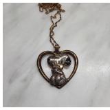 Sterling Silver Pendant with Heart Design