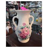 Royal Copley Ceramic Vase with Floral Design