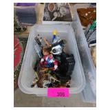 Plastic Toys in Storage Bin