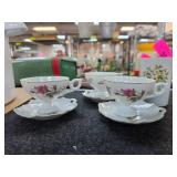 Porcelain Tea Set with Floral Design