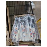 Stainless Steel Spoons with Floral Handles