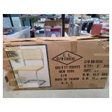 Two Cantilever-Style Chairs with Cane Backs