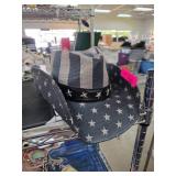 Patriotic Cowboy Hat with American Flag Design
