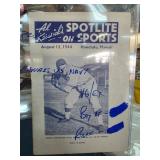 1944 Spotlite on Sports Honolulu & Basketball Card