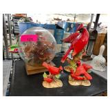 Cardinal Figurines and Decorative Globe