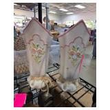 Ceramic Floral Decorated Vases