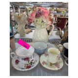 Royal Albert and Decorative Teacup Set