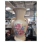 Royal Copley Ceramic Vase with Floral Design