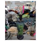 Art Nouveau-Style Table Lamp with Floral Design