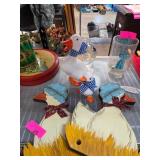 Goose Decor and Glass Jar